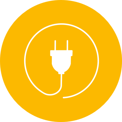 Icon Anschluss und Inbetriebnahme